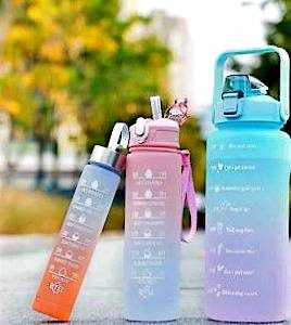 Motivational Water Bottles with Time Markers