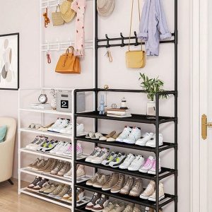 Multifactional shoe rack hanger
