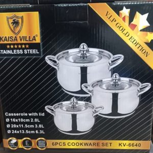 3 pcs kaisa villa stainless steel.