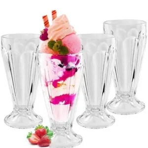 12 pcs ice cream glasses.
