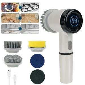 Electric spin scrubber.