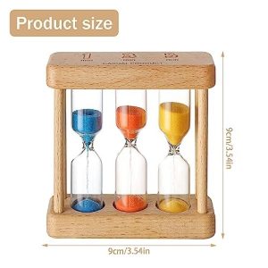 Three in one hour glass sand timer.