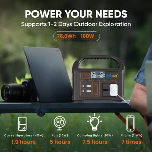 100W Ego12 portable power station.