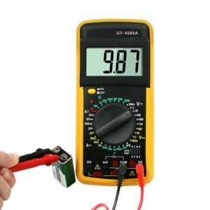 Digital Multimeter Voltmeter Ammeter Voltage Multi Tester - Black,Yellow