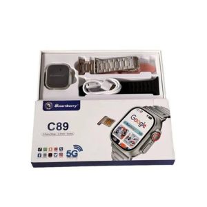 SmartBerry C89Ultra Smart Watch 5G Android 2.2 inch HD Display 4GB RAM 64GB 3 Pairs Strap Wireless Charge