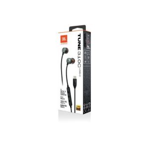 Jbl Tune 310C USB Wired Hi-Res In-Ear Headphones Black