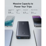 Anker Power Bank, 24,000mAh 65W Portable Charger, 537 Power Bank (PowerCore 24K for Laptop), for Dell XPS, Microsoft Surface, iPad Pro, iPhone 16/15 Series, Macbook, Apple Watch Series 5