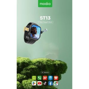 MODIO ST13 SMARTWATCH 2.2 INCH FULL SCREENDISPLAY WITH 4G SIM CARD.