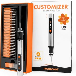 Customizer Engraving Pen (Formerly Culiau): Ultimate Cordless Portable Tool for Artists & DIYers - Engrave 50+ Surfaces - Beginner Friendly - Rechargeable - Free 30 Bits & Mastery Guide
