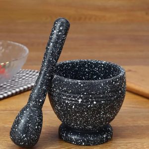 Spice manual grinding motor and pestle granite design.