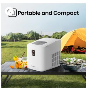 Hisense ice maker Automatic ice making portable and compact fast ice making self cleaning .