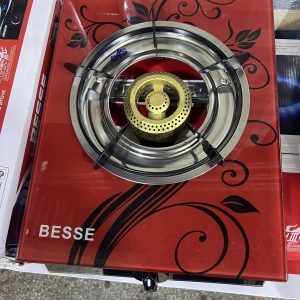 Besse single -burner gas stove with glass body.
