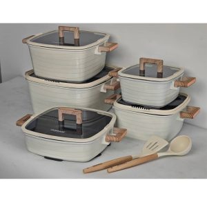 5 Set Diecast Non-Stick Pots/ Cookware Granite.