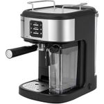 Geepas 20 Bar Espresso and Cappuccino Coffee Machine GCM1215SA-Silver/black