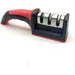 3/4 Stage Kitchen Knife Sharpener Handheld Multi-Function Quick Sharpening Tool Non-Slip Base Tungsten Steel Scissor Sharpeners- Multicolo
