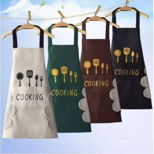 Waterproof Kitchen Apron with Plush Towels