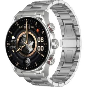 Green Lion Chrono Pro Smart Watch AmoLed Display - Silver