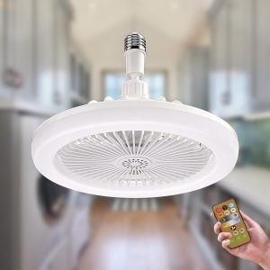 Led Multifunctional Fan With Bulb- Multicoloured