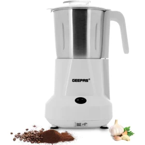 Geepas Coffee Grinder GCG6105 – 450W Electric Wet & Dry Grinder, – White