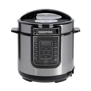Geepas Digital Multi Cooker GMC5326 |6L Capacity| 1000W Power| 14 Intelligent Cooking Programs| LED Display| Non-Stick Inner Pot| Safety Protection