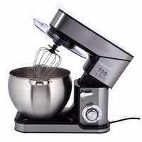Geepas GSM43041 Kitchen Machine | 10L Capacity Stainless Steel Bowl Stand Mixer| 2000W 6 Speed Control | 3 Mixing Tools Whisk, Beater & Dough Hook| 2 Years Warranty