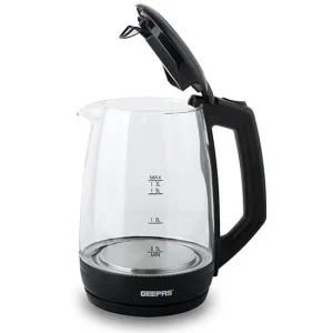 Geepas Electric Glass Kettle, 1.7 Litres, 2200W | GK9901