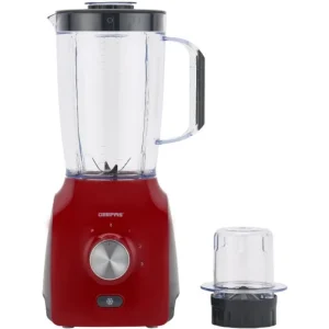 Geepas GSB5485 600W 2 in 1 Blender – Stainless Steel Blades, 2 Speed Control with Pulse | Overheat Protection| Ice Crusher, Chopper, Coffee Grinder & More
