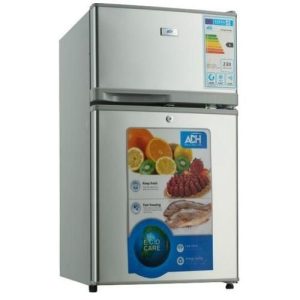 ADH 98 Litres Double Door Top Freezer Fridge - Silver