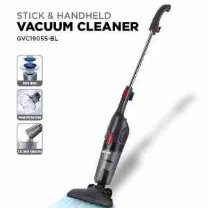 2-in-1 Stick & Handheld Vacuum Cleaner with HEPA Filtration, Powerful Suction, Large Dust