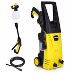 Geepas GCW19027 High Pressure Washer | 135BAR Powerful Cleaning Machine with 3000W Motor | 5M Hose & Cable | Detergent Bottle | Quick Connect System | Aluminium Pump