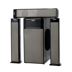 Geepas GMS8522 3.1 Channel Multimedia Speaker System | 40000W PMPO | Bluetooth| USB/SD/AUX Support | FM Radio| RGB Lights| LED Display| EQ Function| 2-Year Warranty